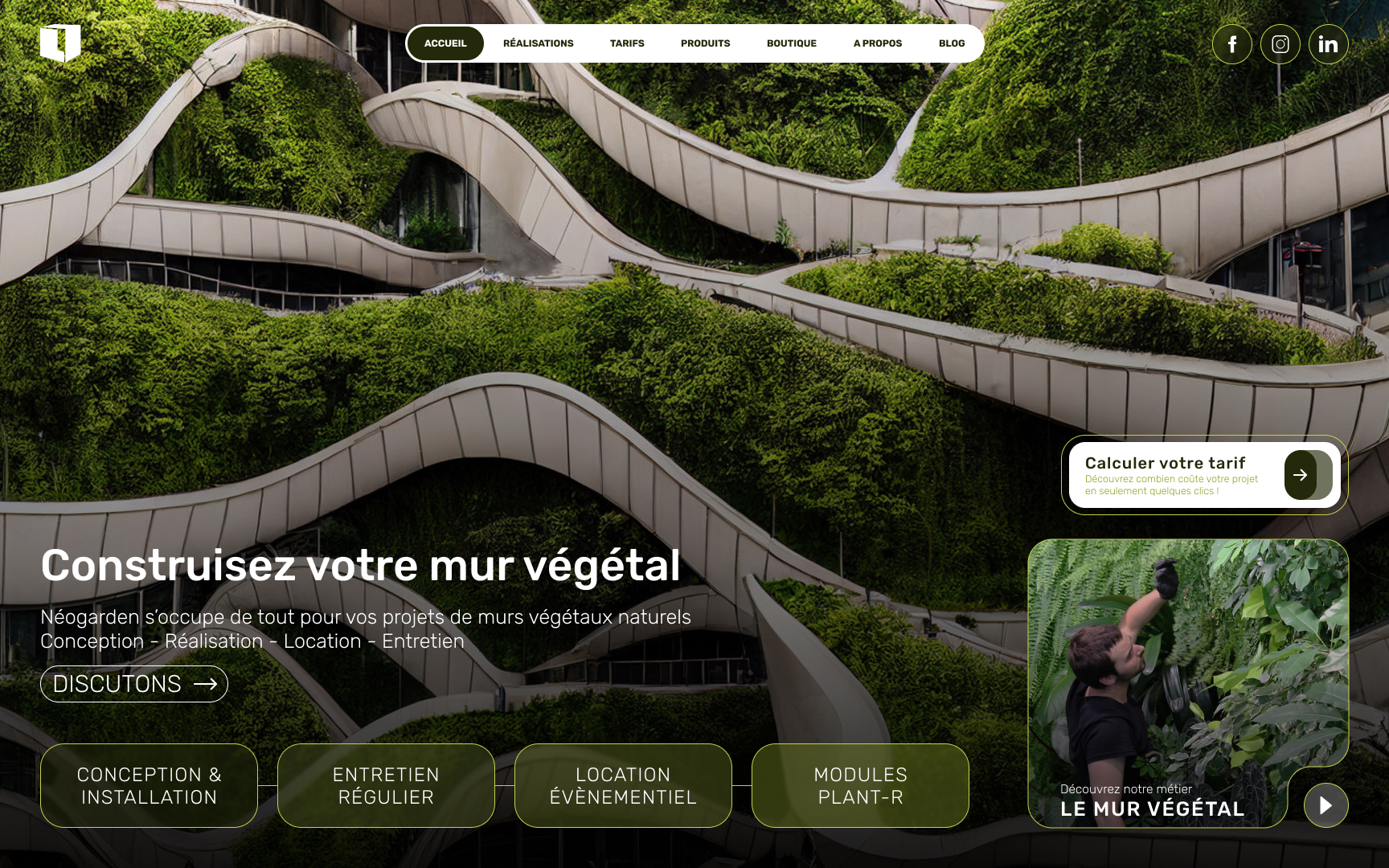 Neogarden - Web Design - Refonte