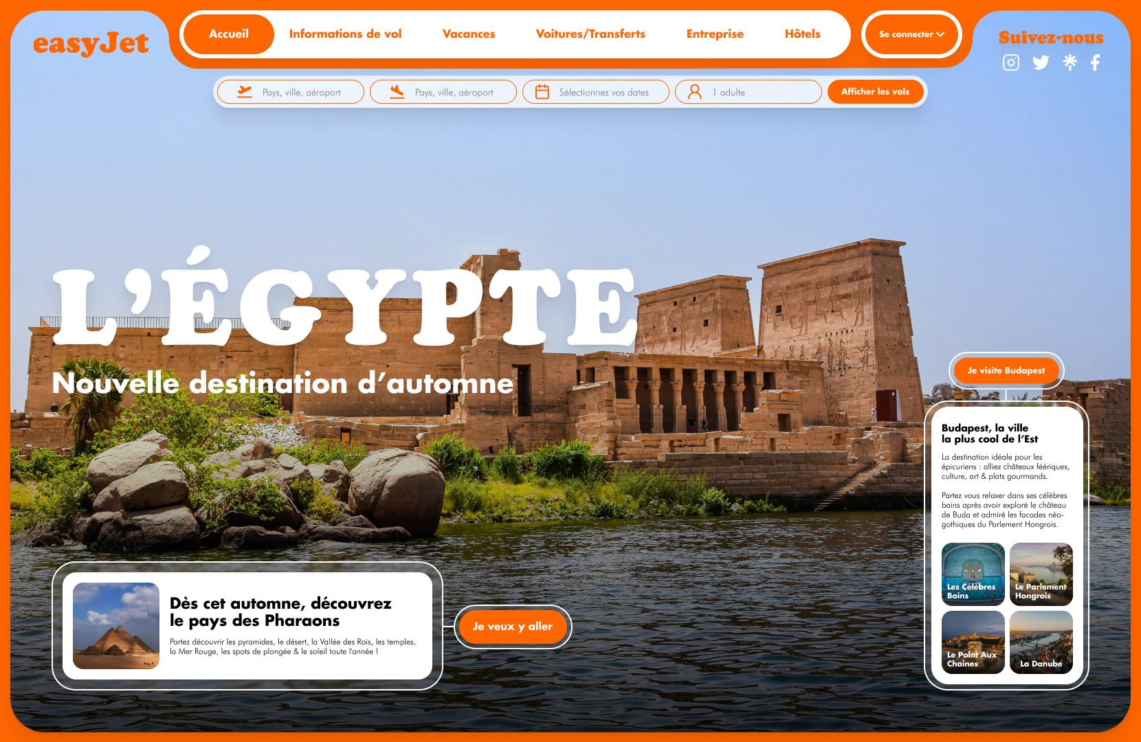 easyJet - Web Design